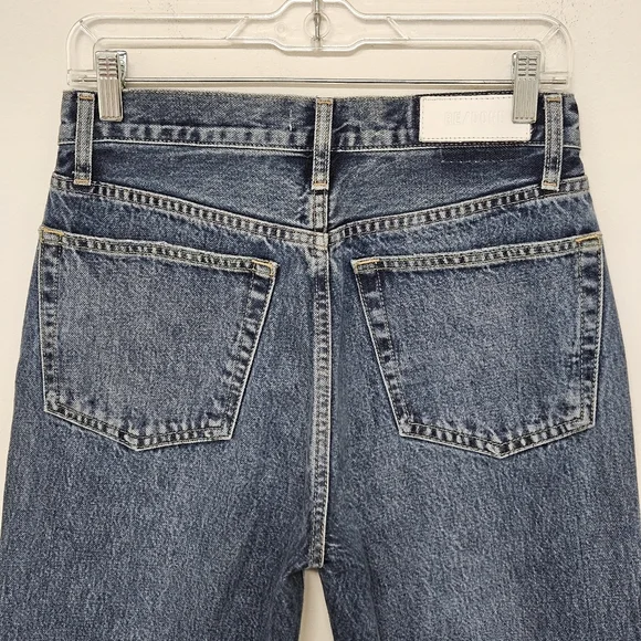 📌241 RE/DONE DISTRESSED  90S HIGH RISE LOOSE JEANS WOMEN'S SIZE 27 - Picture 8 of 15